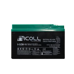 BATERIA PARA BICICLETA E VEÍCULO ELÉTRICO NICOLL (12V 16AH)