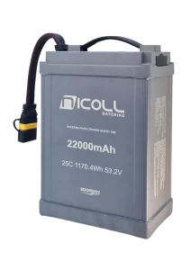 Bateria de Lítio 53,2 22.000Ah Case Drone Nicoll